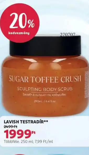Rossmann Lavish testradír ajánlat