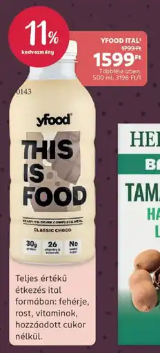 Rossmann Yfood ital ajánlat