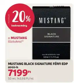 Rossmann Mustang Black Signature férfi edp ajánlat