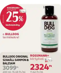 Rossmann Bulldog Original szakáll sampon & balzsam ajánlat