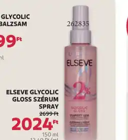 Rossmann Elseve Glycolic Gloss szérum spray ajánlat