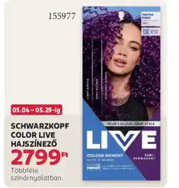 Rossmann Schwarzkopf Color Live hajszínező ajánlat