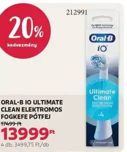 Rossmann Oral-B iO Ultimate Clean elektromos fogkefe pótfej ajánlat