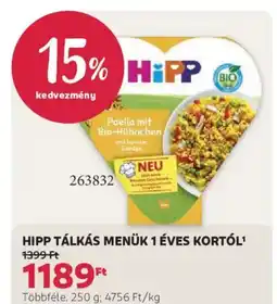 Rossmann Hipp tálkás menük ajánlat