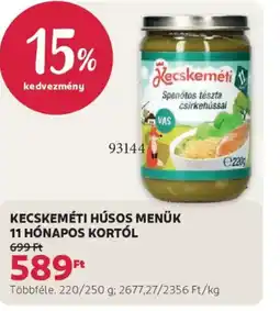 Rossmann Kecskeméti húsos menük ajánlat