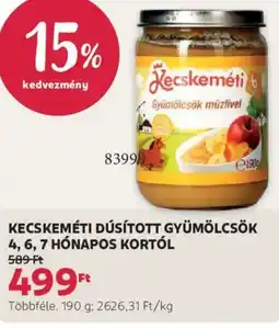 Rossmann Kecskeméti dúsított gyümölcsök ajánlat