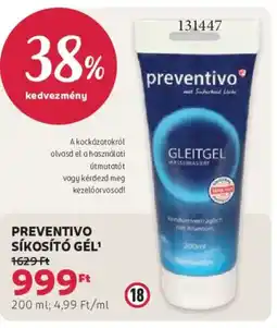 Rossmann Preventivo síkosító gél ajánlat