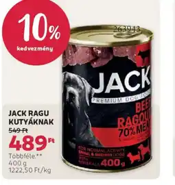Rossmann Jack ragu kutyáknak ajánlat