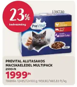 Rossmann Prevital alutasakos macskaeledel multipack ajánlat