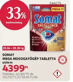 Rossmann Somat mega mosogatógép tabletta ajánlat