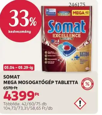 Rossmann Somat mega mosogatógép tabletta ajánlat