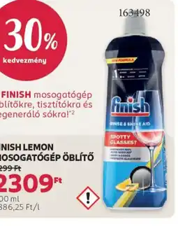 Rossmann Finish Lemon mosogatógép öblítő ajánlat