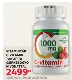 Rossmann Vitamintár C-vitamin tabletta csipkebogyó kivonattal ajánlat