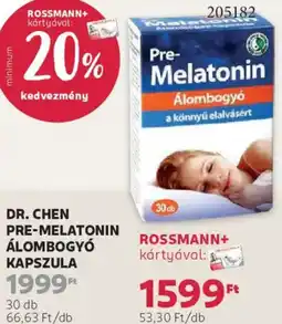 Rossmann Dr. Chen Pre-Melatonin Álombogyó kapszula ajánlat