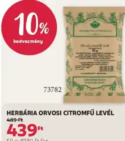 Rossmann Herbária orvosi citromfű levél ajánlat