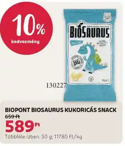 Rossmann Biopont Biosaurus kukoricás snack ajánlat