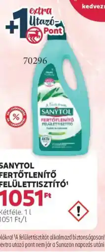 Rossmann Sanytol fertőtlenítő felülettisztító ajánlat