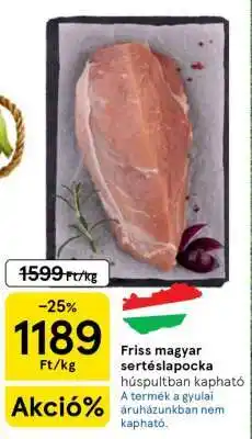 Tesco Friss magyar sertéslapocka ajánlat
