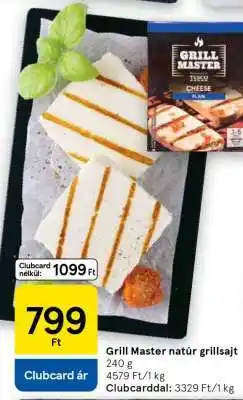 Tesco Grill Master natúr grillsajt ajánlat