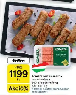 Tesco KOMETA Sertés-Marha Csevapcsicsa ajánlat