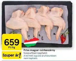 Tesco Friss magyar csirkeszárny ajánlat