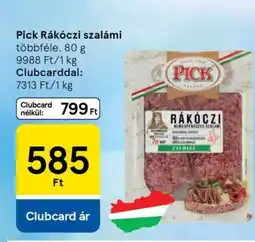 Tesco PICK Rákóczi szalámi ajánlat