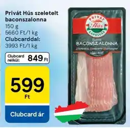 Tesco Privát Hús szeletelt baconszalonna ajánlat