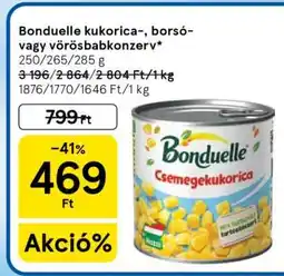 Tesco Bonduelle kukorica-, borsó- vagy vörösbabkonzerv ajánlat