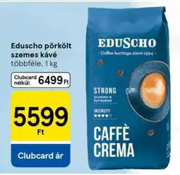 Tesco Eduscho pörkölt szemes kávé ajánlat