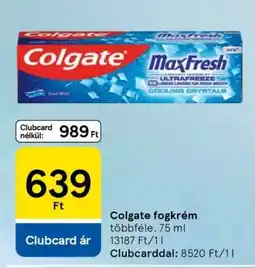 Tesco Colgate fogkrém ajánlat