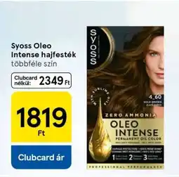 Tesco Syoss Oleo Intense hajfesték ajánlat