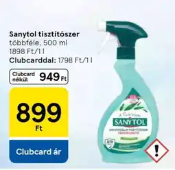 Tesco Sanytol tisztítószer ajánlat