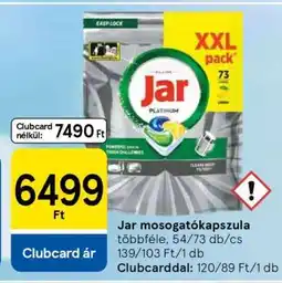 Tesco Jar mosogatókapszula ajánlat