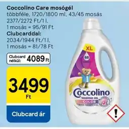 Tesco COCCOLINO CARE Mosógél ajánlat