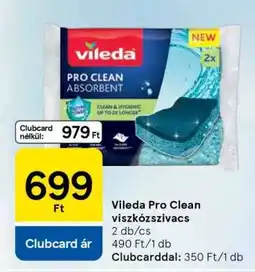 Tesco Vileda Pro Clean viszkózszivacs ajánlat