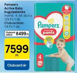 Tesco Pampers Active Baby bugyipelenka ajánlat