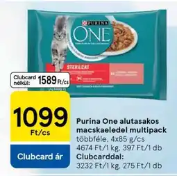 Tesco Purina One alutasakos macskaeledel multipack ajánlat