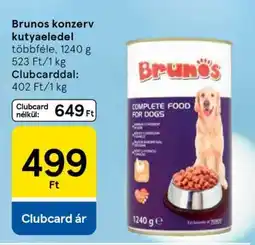 Tesco Brunos konzerv kutyaeledel ajánlat