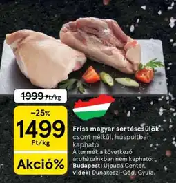 Tesco Friss magyar sertéscsülök ajánlat
