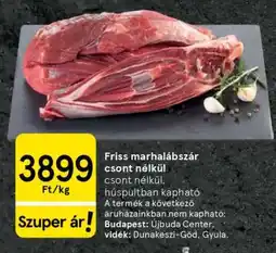 Tesco Friss marhalábszár csont nélkül ajánlat
