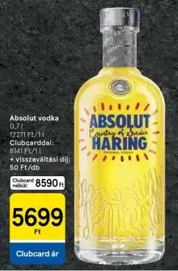 Tesco Absolut vodka ajánlat