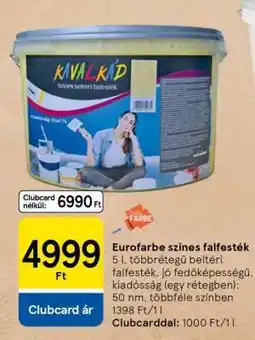 Tesco Eurofarbe színes falfesték ajánlat