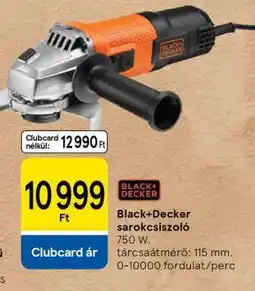 Tesco Black+Decker sarokcsiszoló ajánlat
