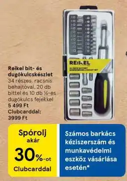 Tesco Reikel bit és dugókulcskészlet ajánlat