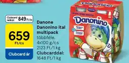 Tesco Danone Danonino ital multipack ajánlat