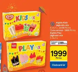 Tesco Algida Kids jégkrém mix ajánlat