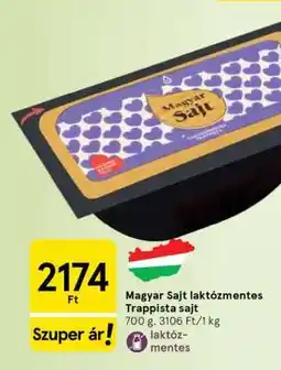 Tesco Magyar Sajt laktózmentes trappista sajt ajánlat