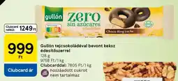 Tesco Gullón tejcsokoládéval bevont keksz édesítőszerrel ajánlat