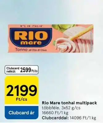 Tesco RIO MARE Tonhal Multipack ajánlat