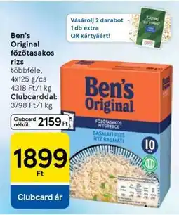 Tesco Ben's Original főzőtasakos rizs ajánlat